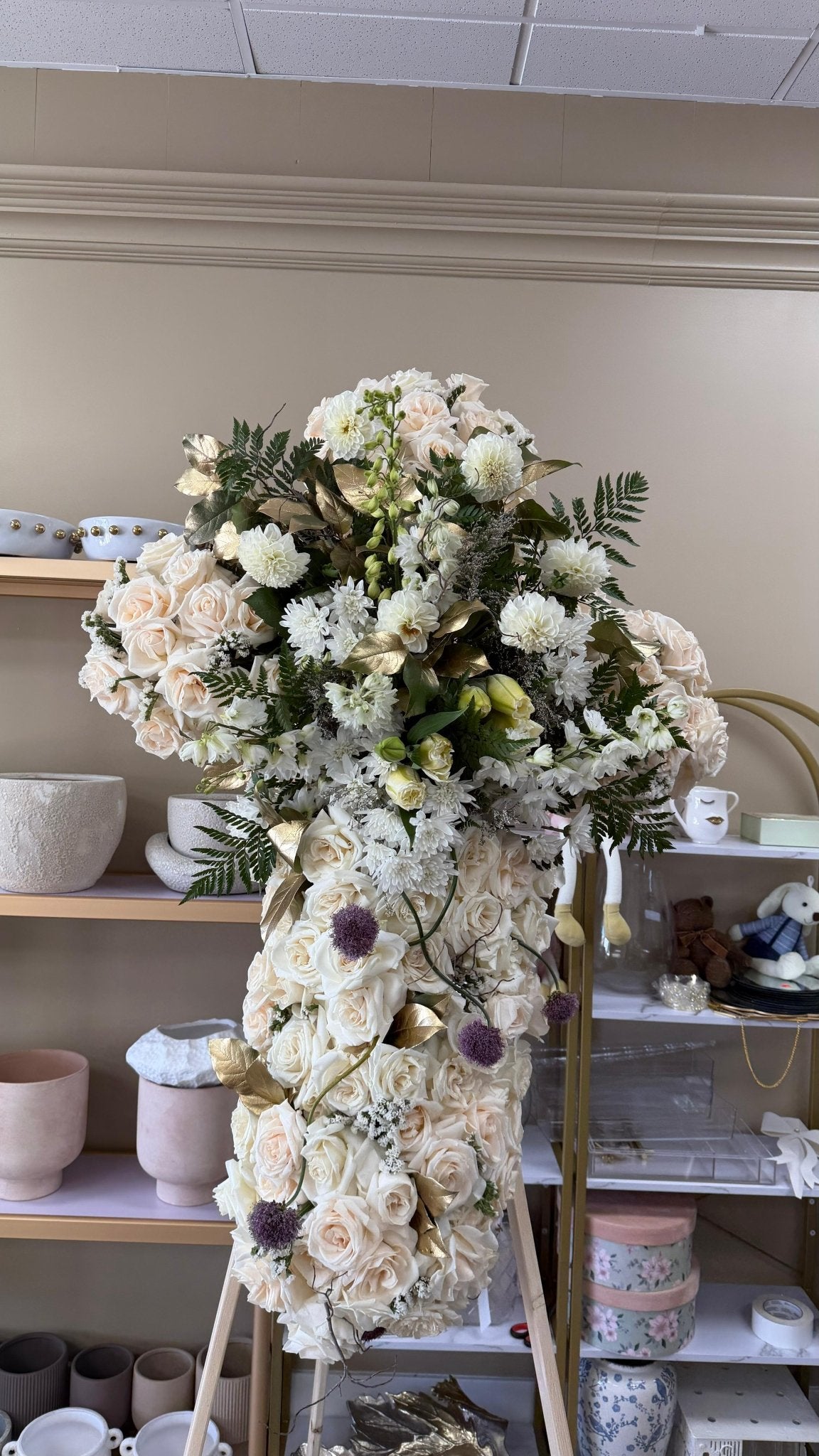 Huge Cross - Funeral - A&N Flowers LA