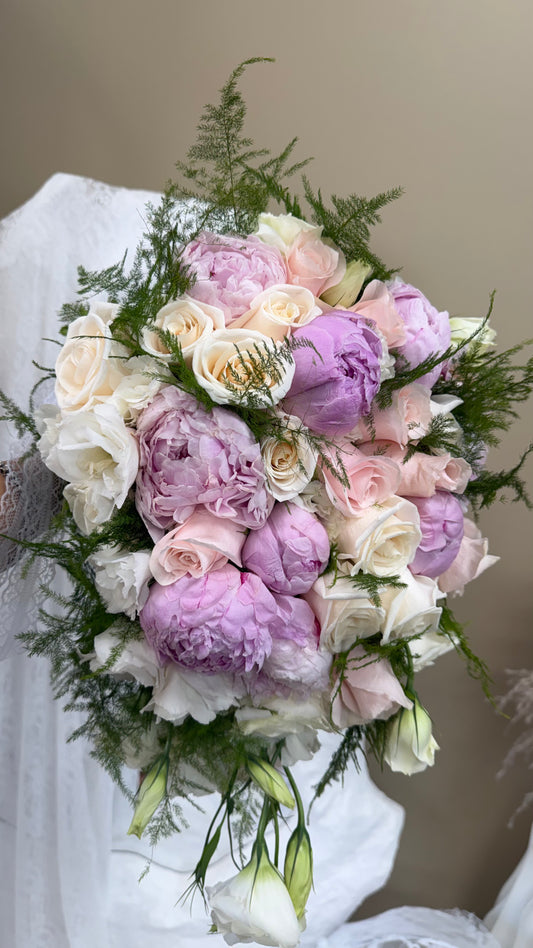 Peony Lace Bridal Bouquet