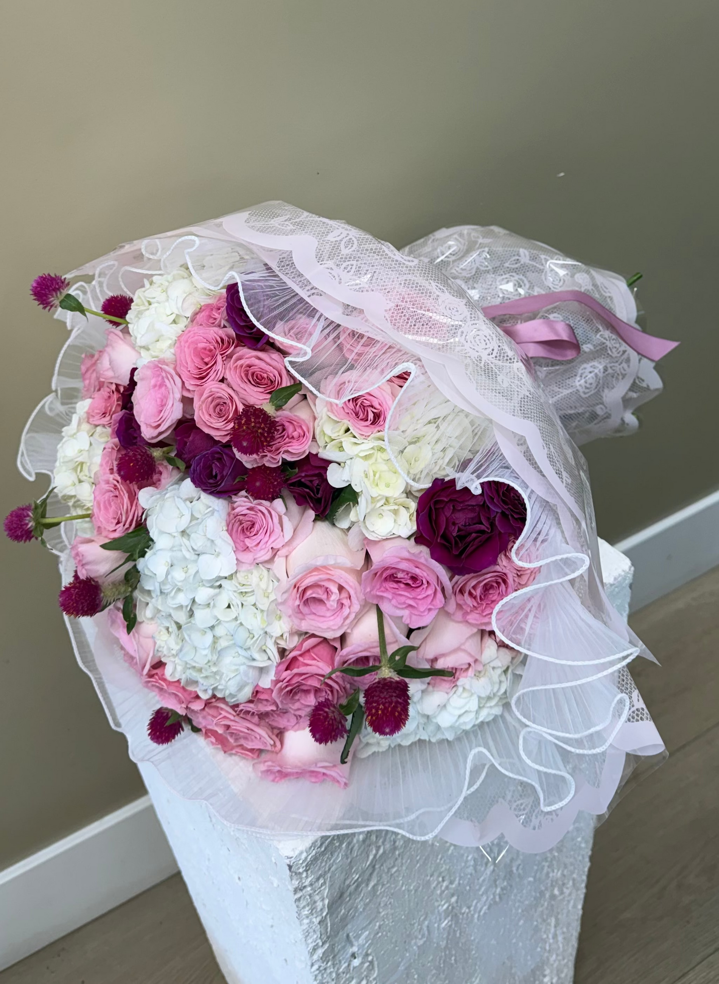 Berry Lace Bouquet