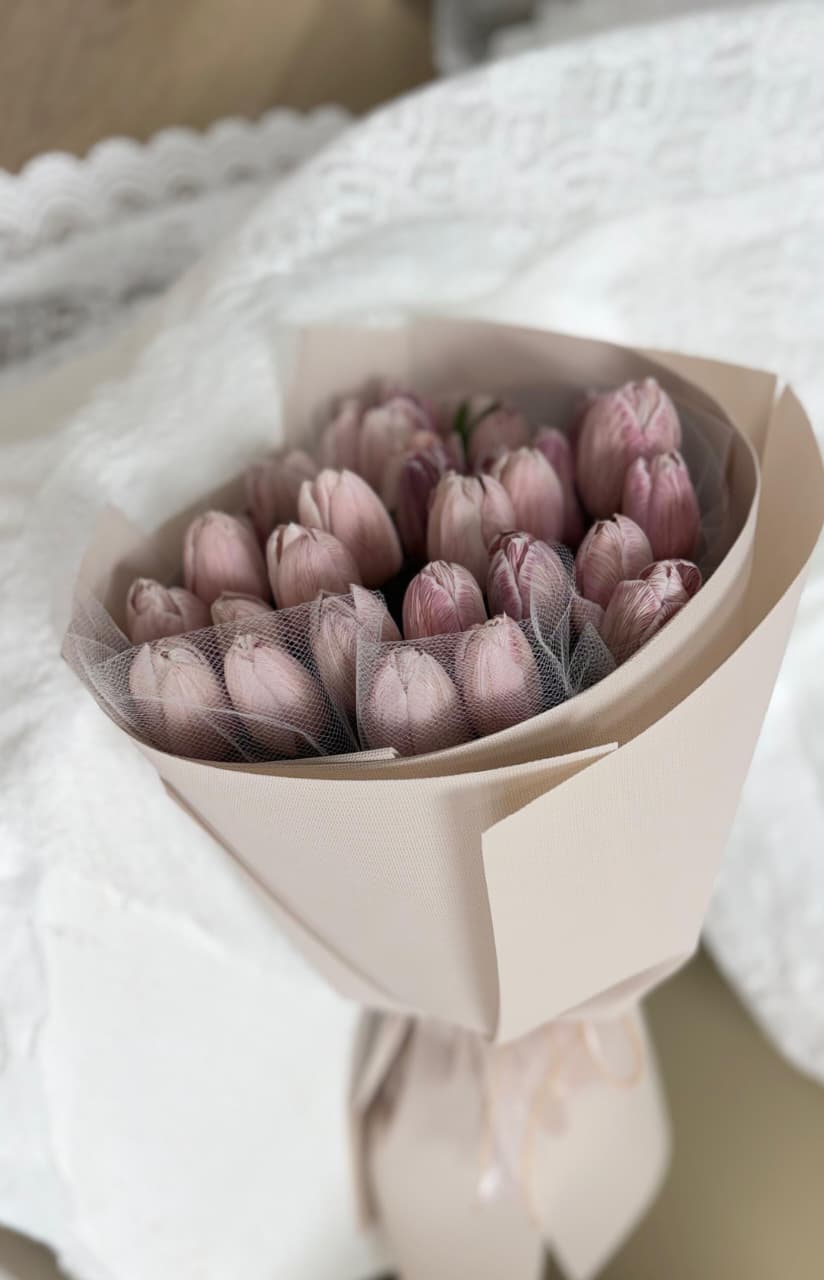 Light Brown Tulips - Bouquet - A&N Flowers LA