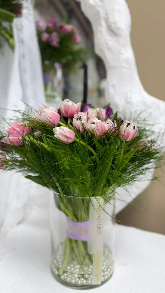 Light pink tulips - Arrangements - A&N Flowers LA