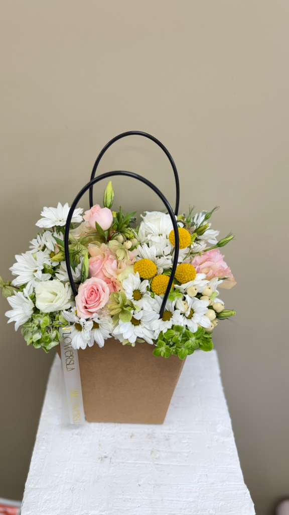 Meadow Purse Arrangement - Arrangements - A&N Flowers LA