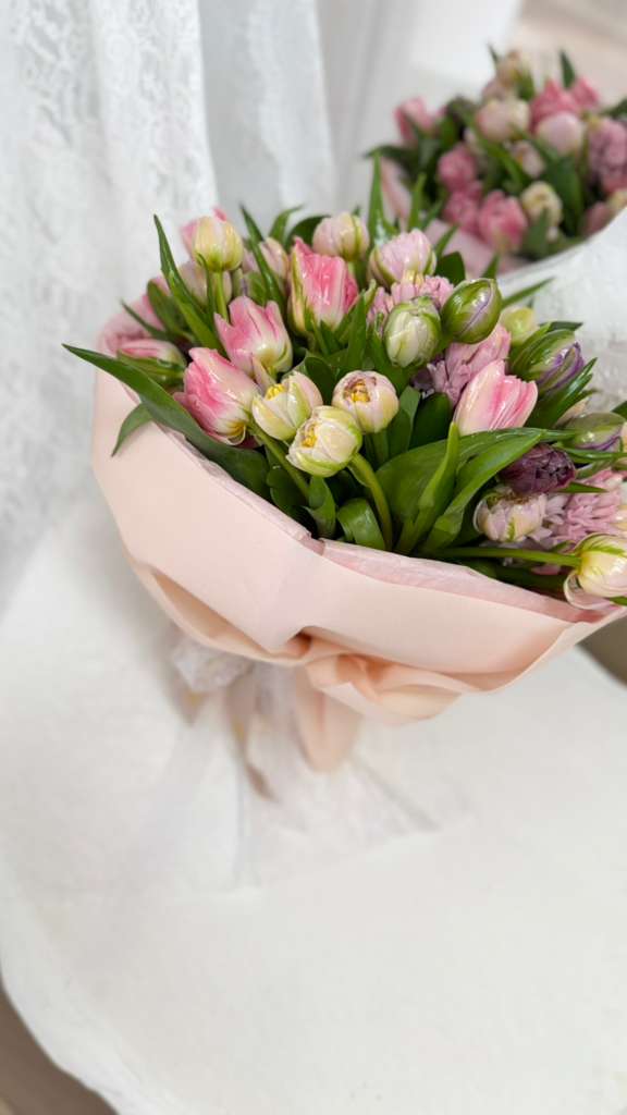 Pink Velvet Tulips - Bouquet - A&N Flowers LA