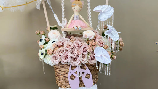 Storybook Swing Basket - Baby Basket - A&N Flowers LA
