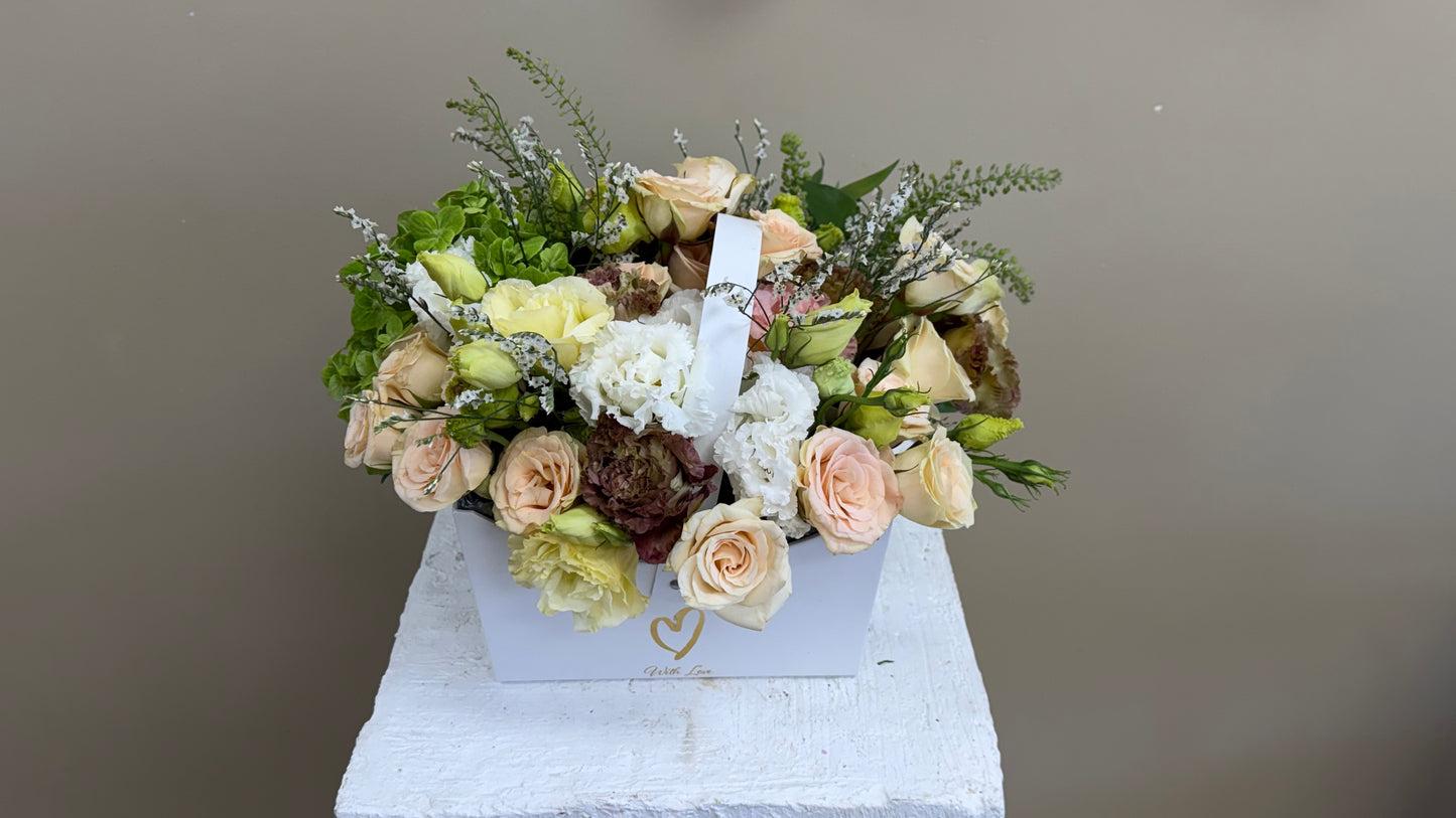 Champagne Garden Purse Arrangement
