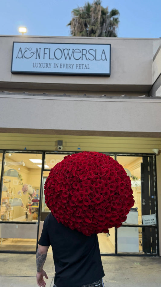 250 Red Rose Bouquet - Bouquet - A&N Flowers LA