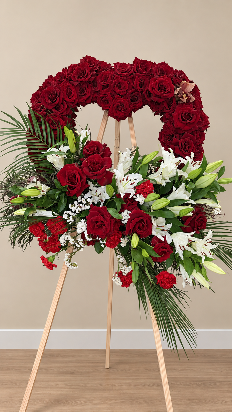 Big Red and White Heart