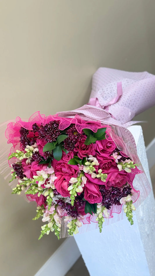 Fuchsia Bloom - Bouquet - A&N Flowers LA