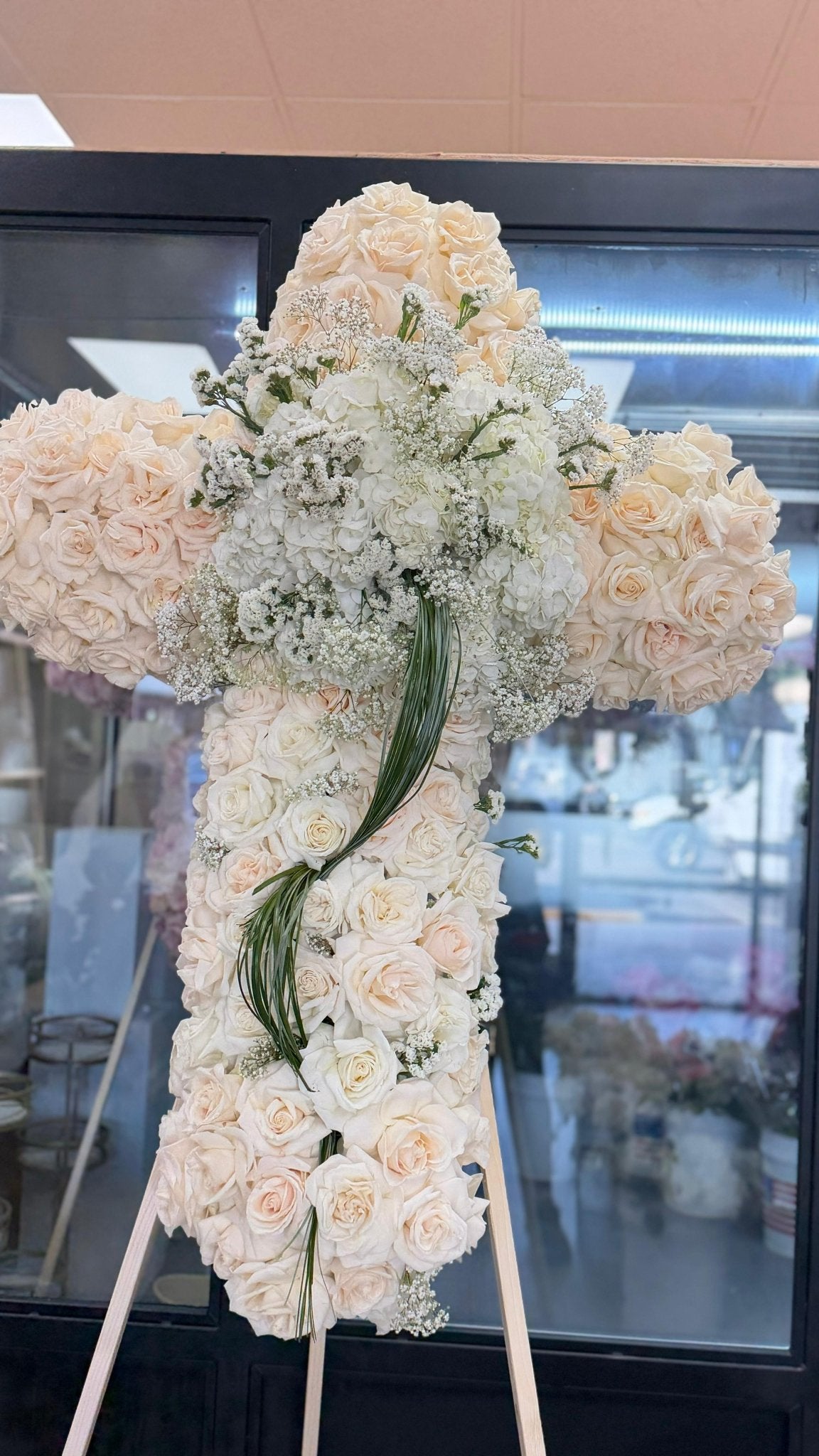 Huge Cross - Funeral - A&N Flowers LA