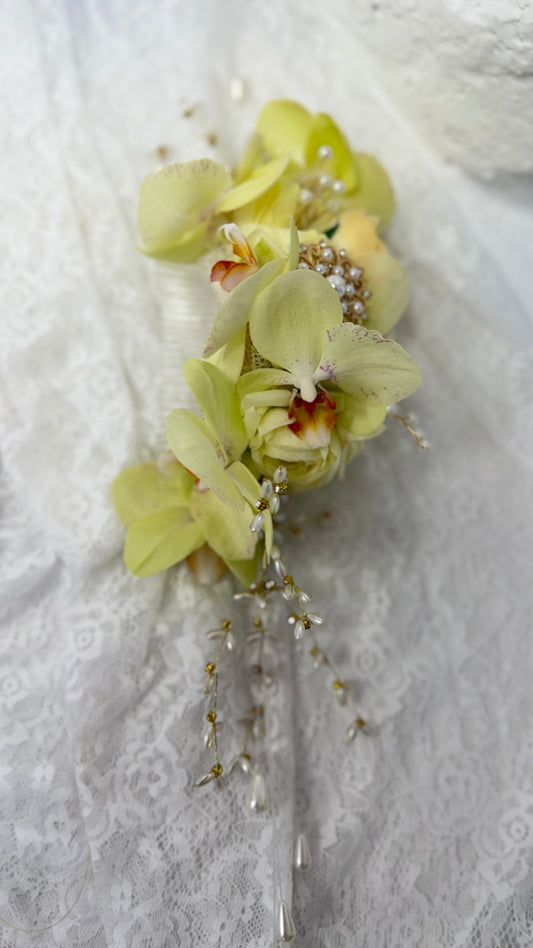 Jeweled Orchid Hairpiece