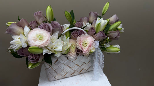 Lace & Lavender Basket