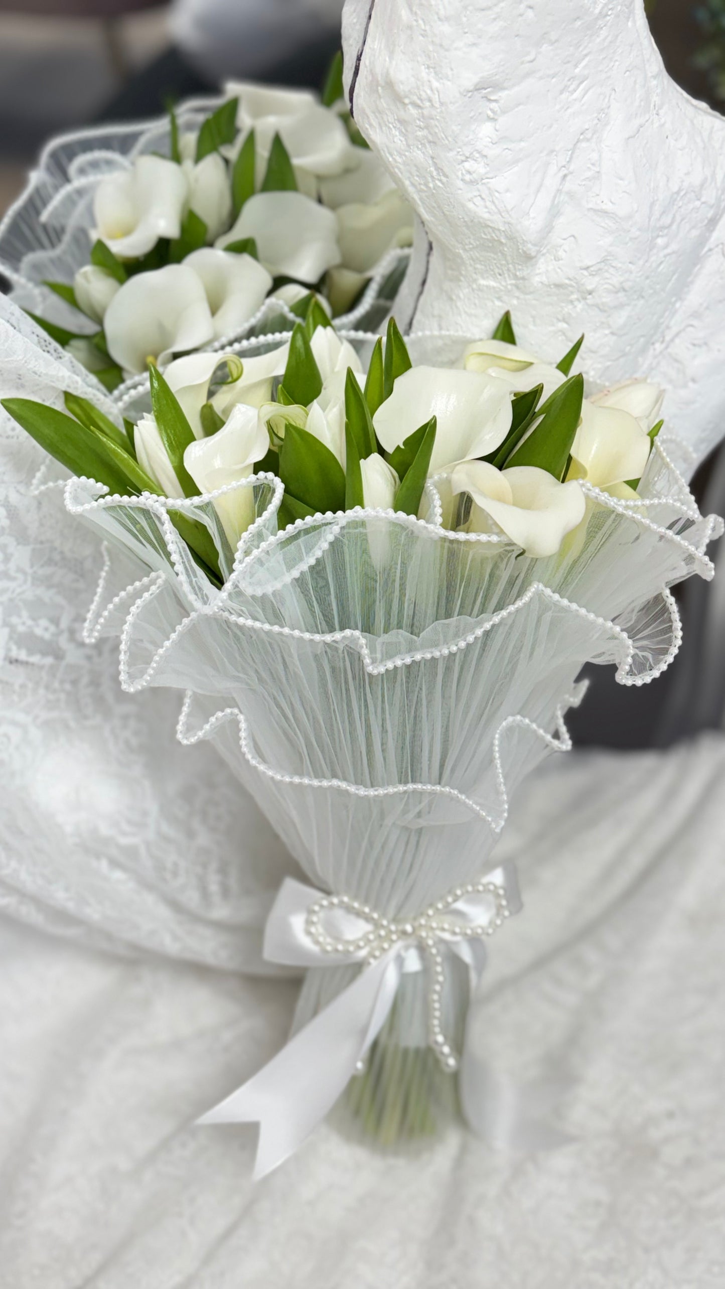 Pearl Calla Bridal Bouquet