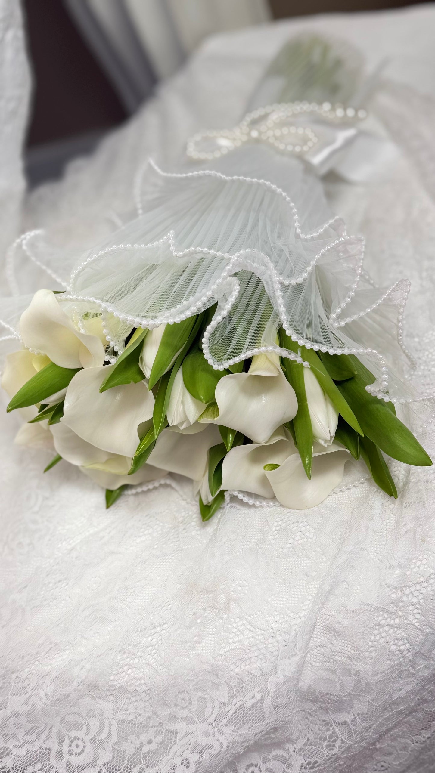 Pearl Calla Bridal Bouquet
