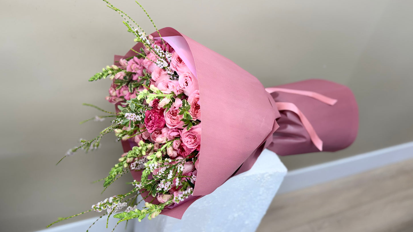 Raspberry Meadow Bouquet