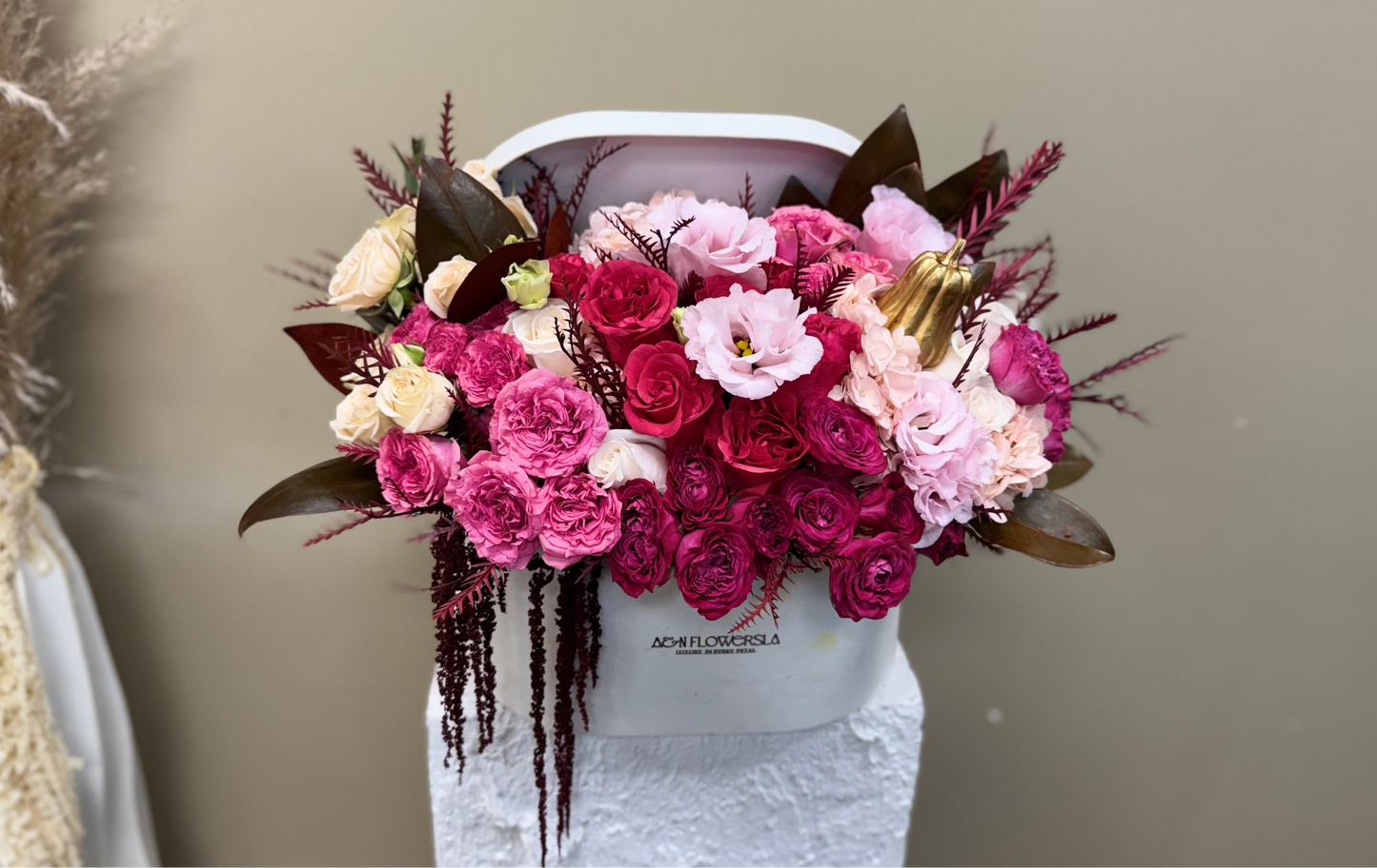 Pink Mixed Flower Box