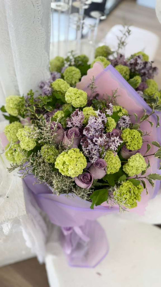 Lavender Roses with Lilac