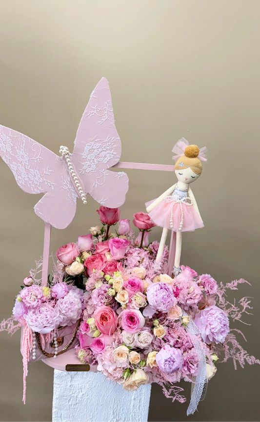 Little Princess Garden - Baby Basket - A&N Flowers LA