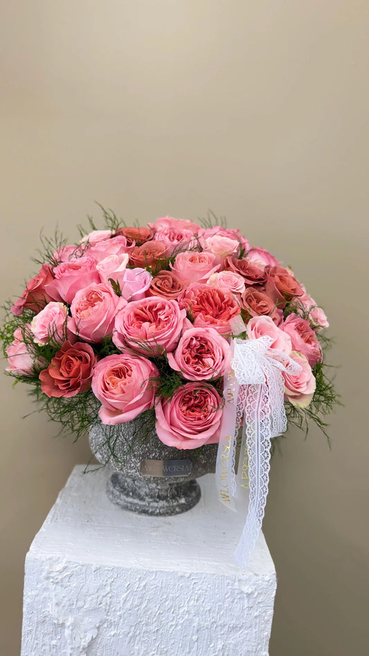 Pink Rose Symphony - Arrangements - A&N Flowers LA