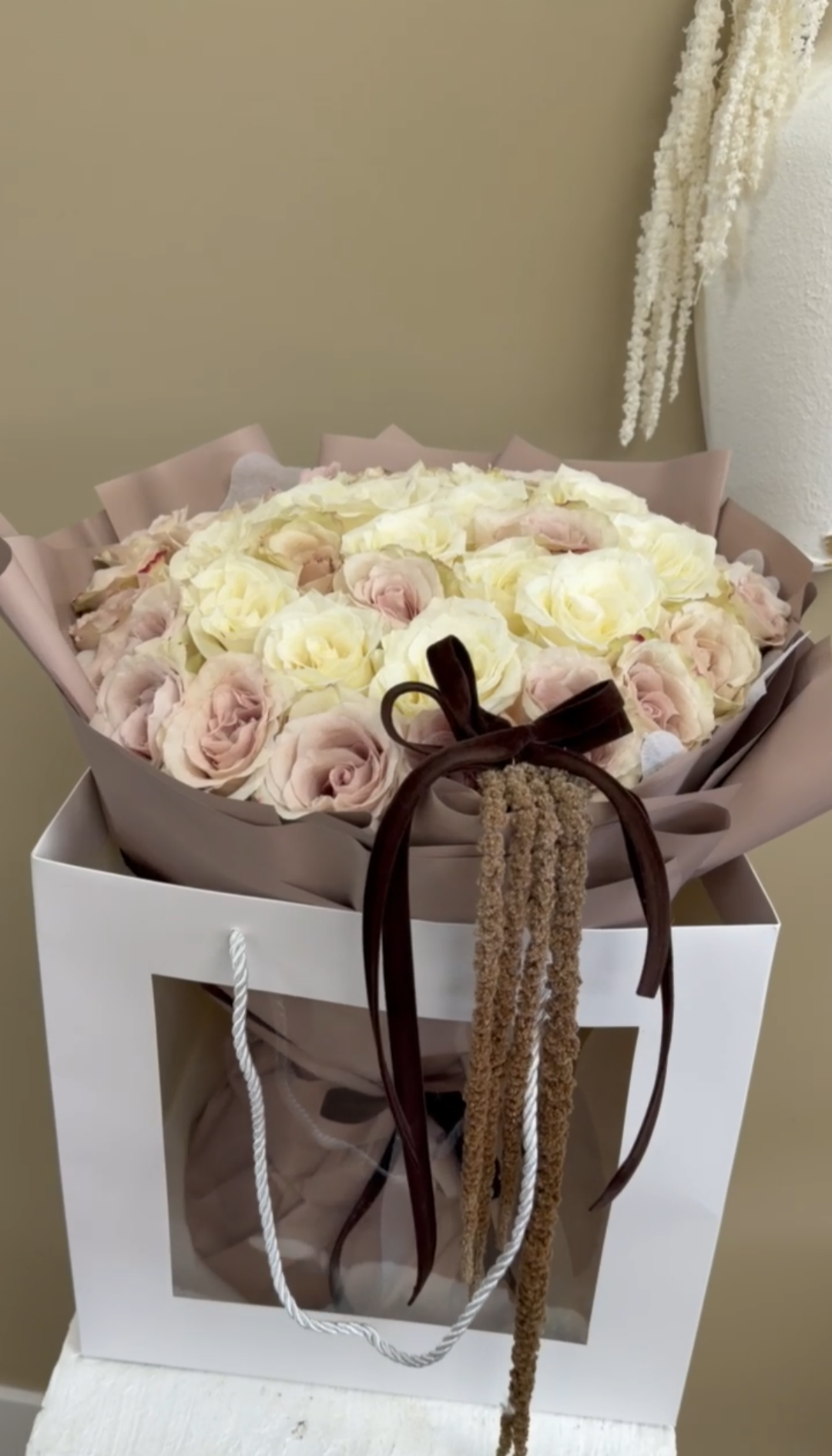 Wrapped Rose Arrangement